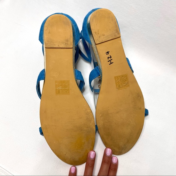 MODERN RUSH blue rhinestone sandals ✨💙 - Picture 10 of 12